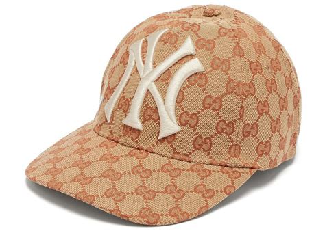 gucci x ny yankees|Gucci baseball hat sale.